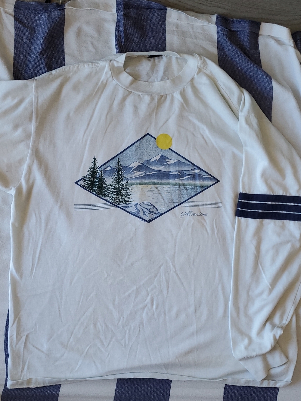 Vintage 80s Longsleeve Yellowstone Ringer